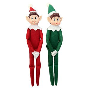 2025 Elfe de Noël se comportant mal en peluche Elfette nouveauté longue fille coquine Bendy avec corps doux <span class=keywords><strong>et</strong></span> visage en vinyle poupée de Noël - Product Image 4