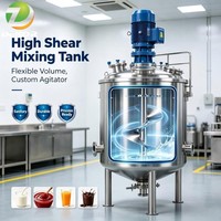 Meilleur prix pour un réservoir de mélange en acier inoxydable de 100L à 2000L, réservoir agitateur sur mesure avec livraison rapide