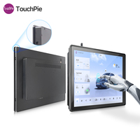 Pantalla táctil capacitiva metálica de 15.6 pulgadas con interfaces RS485 RS432 COM, USB, RJ45 y POE para automatización de edificios IOT