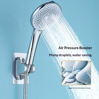 Douche à main multifonction pressurisée en ABS, vente en gros d'usine, avec modes jet, massage et pluie, design moderne