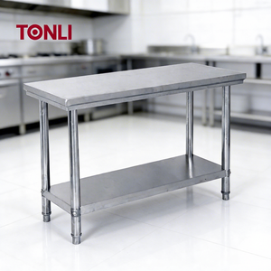 Tavolo da Lavoro in Acciaio Inox 201 per Cucina Commerciale e Catering, Vendita all'Ingrosso a Prezzi Convenienti - Product Image 4
