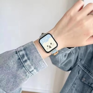 Correa de Reloj de Lona Vaquera y Cuero para <span class=keywords><strong>Apple</strong></span> <span class=keywords><strong>Watch</strong></span>, Modelo Slender Bear, Accesorios Deportivos - Product Image 2