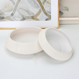 V172 White Ceramic <strong>Vase</strong> Set Round <strong>Vase</strong> for Plant <strong>Personalised</strong> <strong>Vase</strong> - Product Image 3