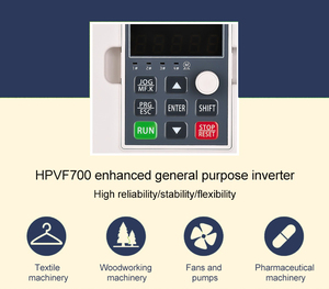 อินเวอร์เตอร์ปรับความถี่ VFD 380V 1.5-15KW สำหรับควบคุมความเร็วมอเตอร์ปั๊มน้ำ 3 เฟส - Product Image 4