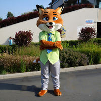 Costume de mascotte de renard personnalisé Shengye OEM avec logo et tailles sur mesure, de haute qualité, pour événements commerciaux et activités