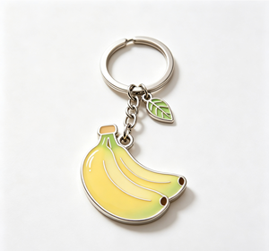 Cute Banana Fruit Keychain Enamel Metal <b>Key</b> <b>Ring</b> <b>Bag</b> Charm Gift Pendant - Product Image 4