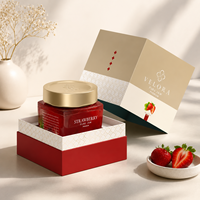 Boîte rigide personnalisée de luxe pour l'emballage de confitures de fruits, de conserves et de produits alimentaires de qualité supérieure, avec impression sur papier