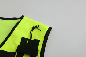 Gilet HBC Design traspirante per bambini Hi Vis con nastro riflettente in Nylon giallo giubbotto di sicurezza resistente uniforme medica - Product Image 2