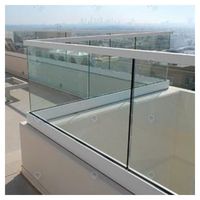 Verre en U transparent esthétique, brillant, durable, polyvalent, à fixation serrée, très apprécié