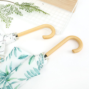 Paraguas para sol y lluvia de 105 cm, 8 varillas de fibra, apertura manual, diseño retro para viaje - Product Image 3