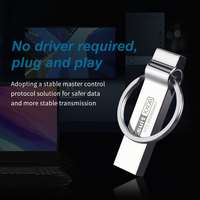Clé USB en métal personnalisable en gros avec logo gratuit, mini clé USB 16 Go 32 Go 64 Go 128 Go USB 2.0, dispositif de stockage portable
