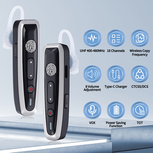 วิทยุสื่อสารแบบคล้องคอหรือแบบเกี่ยวหู ABBREE AR-W6 Mini Walkie Talkie UHF Dual PTT Touch Talk ไร้สาย สำหรับร้านอาหาร โรงแรม ร้านเสริมสวย - Product Image 2