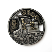 Pièce de monnaie universitaire en or antique de qualité supérieure, finition peinture à la four, prix abordable, options personnalisées pour le branding