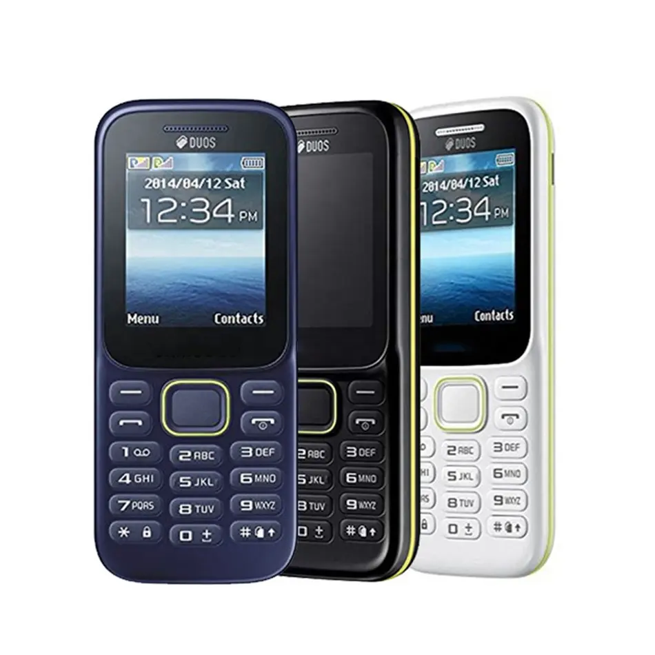 Ucuz özellik telefon Samsung B310E orijinal kullanılan cep telefonları toptan B312 B110E E1207T GSM tuş takımı Bar telefon