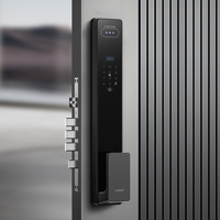 Cerradura Inteligente INVEILI con Alexa, Reconocimiento de Palma de la Mano, Rostro y Huella Dactilar 3D, Videoportero, Aleación de Aluminio, Wi-Fi, Tuya