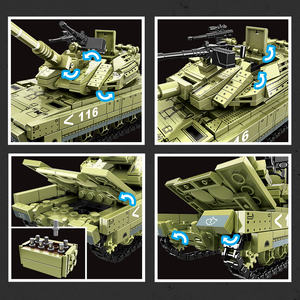 WOMA JUGUETES C0116 OEM ODM 2ww modelo <span class=keywords><strong>de</strong></span> tanque militar ensamblar pasatiempos <span class=keywords><strong>juego</strong></span> juguete China pequeños bloques <span class=keywords><strong>de</strong></span> construcción tanque militar - Product Image 3