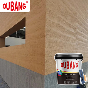 Peinture murale intérieure et extérieure écologique, durable et artistique, revêtement acrylique en terre battue pour maison, application au pinceau - Product Image 5