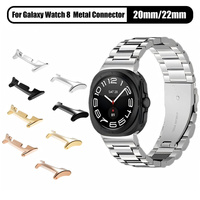 Aibangjia Lot de 2 connecteurs de bracelet de montre pour Samsung Galaxy Watch 8 Adaptateurs de connexion en acier inoxydable 40mm/44mm