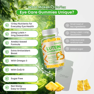 Vanwin Custom Formula Sugar Free <strong>Halal</strong> Organic Lutein Zeaxanthin Vitamin C &amp; E Eye Vision Health Care <strong>Food</strong> <strong>Supplements</strong> Gummy - Product Image 5