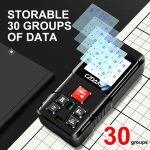Ruban de mesure de distance infrarouge <span class=keywords><strong>laser</strong></span> numérique commutable de 120 mètres/394 pieds avec 2 niveaux à bulle - Product Image 6
