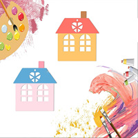 Décorations en bois multi-occasions pour Noël, Thanksgiving, mariages et fêtes Pièces en bois découpées au laser en forme de maison non finies