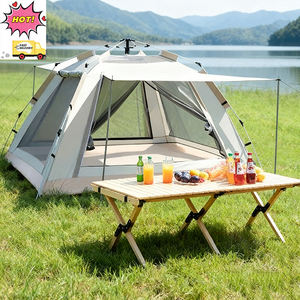Tenda da Campeggio Oxford per 3-4 Persone, Portatile e Pieghevole, Apertura Rapida Automatica, Set Completo di Attrezzatura per Esterni e Spiaggia, Una Camera da Letto - Product Image 1