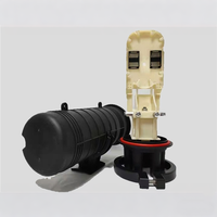 Cierre de Red FTTH DENIXI de 12/24/48 Núcleos, Conector de Fibra Óptica Mini, Domo Cerrado, Sellado Vertical Termocontraíble