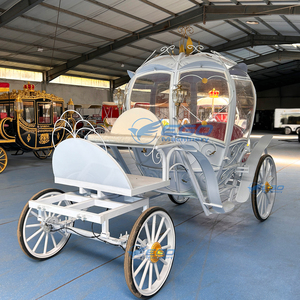 Professional Factory Customization Wedding Carriage for Unique Celebrations Whimsical <b>White</b> <b>Pumpkin</b> Carriage - Product Image 4