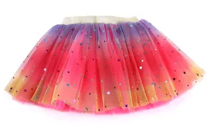 Mädchen weiche Tüll BabyTutu Kinder Regenbogen Kleid für Kinder Party Weihnachten Baby Tutu Rock