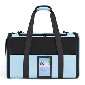 Fashionable Transparent Pet Transport Bag Oxford Material Breathable and Portable for Airline Travel for <b>Cats</b> Other Animals - Product Image 6