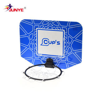 Panier de basket-ball d'intérieur Junye, bleu, en plastique, pliable, portable, avec filet et boucle, pour enfants de 8 à 13 ans - Product Image 2