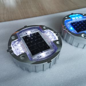 Углубленный Солнечный Дорожный стержень диаметром 150 мм с предупреждением о дорожном движении, мигающим кошачьим глазом - Product Image 2