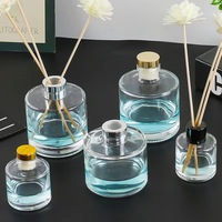 Offre Spéciale 50/100/150/200/500ml Diffuseur de parfum vide Bouteille décorative de parfum sans flamme en verre cylindrique
