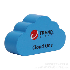 Balle anti-stress en mousse PU en forme de nuage Trend Micro, jouet promotionnel doux - Product Image 3