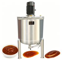 Cuve de mélange en acier inoxydable avec chauffage et agitateur sous vide pour le mélange de ketchup et de sauce chili