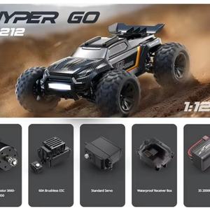 MJX 12212 1/12 4WD Coche RC sin Escobillas Todoterreno Crawler 58KM/H Vehículo de Alta Velocidad Metálico 2.4G Hyper Go Nuevo Modelo de Camión RTR - Product Image 3
