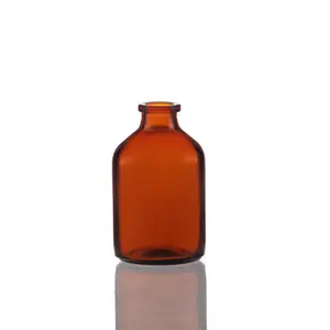 Medical Glass Vials For Injection With Rubber Stopper 100ml