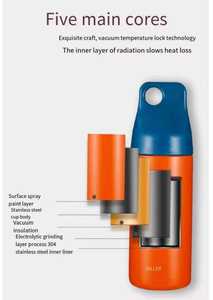 Thermos personnalisé en acier inoxydable 304, tasse fraîche, couleur, cadeau créatif, <span class=keywords><strong>boutique</strong></span>, LOGO personnalisable - Product Image 3