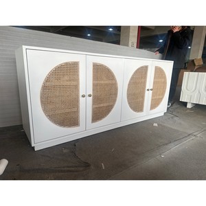 Buffet moderne 2030 x 485 x 865 en bois blanc pour mobilier de maison - Product Image 3