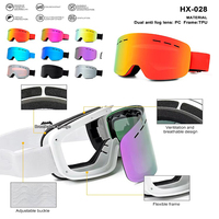 Masque de ski futuriste avec protection UV400, lunettes de sport optiques, lunettes de neige anti-vent, lentilles polarisées, lunettes de ski OEM, lunettes de snowboard
