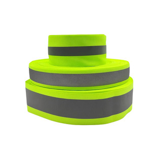 <span class=keywords><strong>Ruban</strong></span> en tissu polyester <span class=keywords><strong>réfléchissant</strong></span> <span class=keywords><strong>jaune</strong></span> vert fluorescent, haute visibilité, imperméable, non <span class=keywords><strong>adhésif</strong></span>, <span class=keywords><strong>ruban</strong></span> de sécurité - Product Image 1
