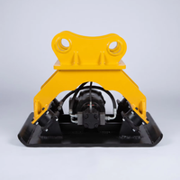 Compacteur vibrant hydraulique pour excavatrice, pour le compactage et le remblaiement de fossés, compatible avec les excavatrices de 6 à 28 tonnes, accessoire de construction
