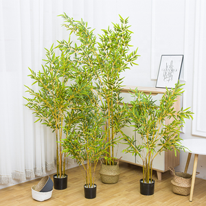 Bambú al aire libre de alta calidad Planta de hojas Árbol de bambú Plantas de aterrizaje artificiales Árbol hecho a medida Mini Bambusa artificial - Product Image 1