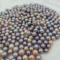 10-15mm 3A Grade Nuclues Nuclated Edison Naturel Rose Violet Réel Véritable Eau Douce Grande Grande Taille Ronde Perles Lâches