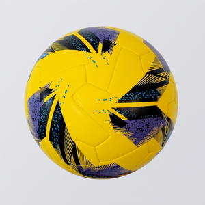 Balón de Fútbol Oficial 2024-2025 para Partidos y Entrenamientos, con Tecnología de Unión Térmica TPU PU, Ligero, en Amarillo, Negro y Morado, de Alta Calidad - Product Image 1