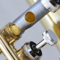 Trombone à pistons de haute qualité, tonalité Si bémol, laqué clair