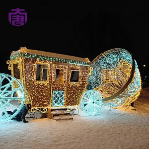 Luz decorativa personalizada IP65 con diseño de carroza para decoración de calles en Navidad, días festivos y festivales. - Product Image 3