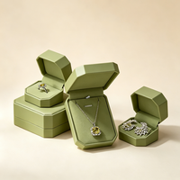 Boîte à bijoux de haute qualité, emballage cadeau élégant pour bijoux, boîte en carton fantaisie pour bague, collier, avec velours
