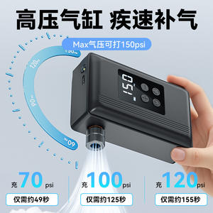 Bomba de Bicicleta Portátil Manual de Cilindro Único con Manómetro, 25L/min, Ligera, para Bicicletas de Montaña y Carretera - Product Image 3