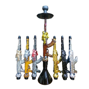 Fire Kirin <span class=keywords><strong>AK47</strong></span> - Juego de Cachimba Grande en Forma de Pistola de Resina, Estilo Árabe, para Fumar - Product Image 6